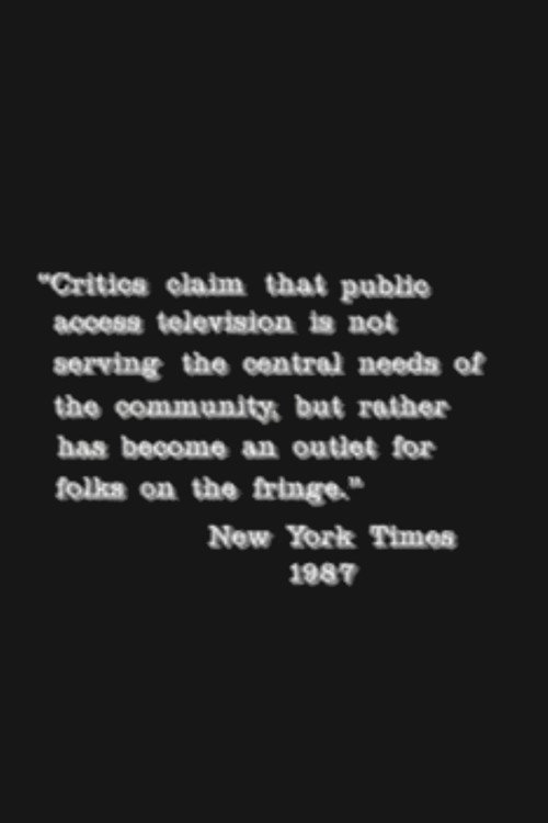 Movie poster for Public Access Gibberish (1990)