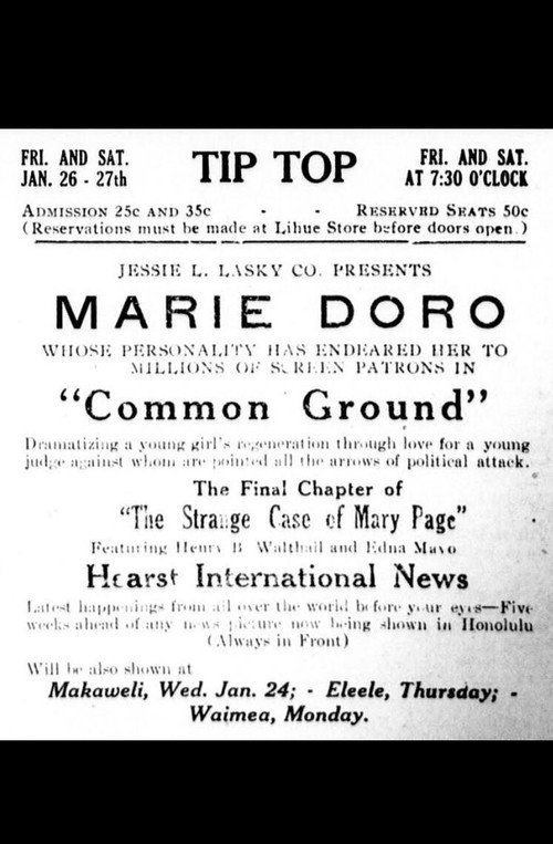 Movie poster for Common Ground (1916)