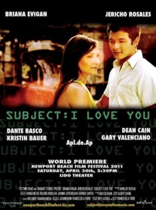 Movie poster for Subject: I Love You (2011)