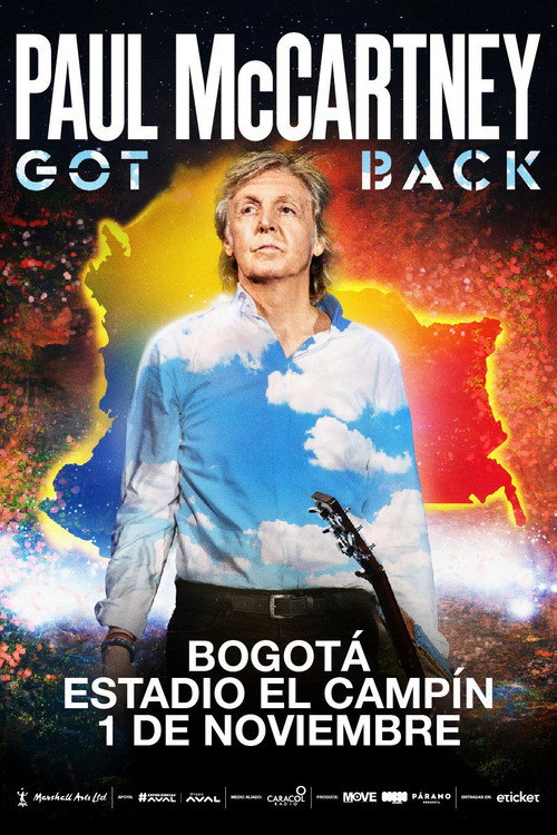 Movie poster for Paul McCartney: Got Back – Live in Bogotá at Estadio El Campín (2024)
