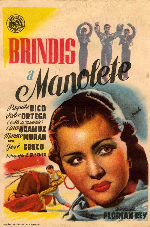 Movie poster for Brindis a Manolete (1948)