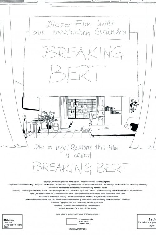 Movie poster for Due to Legal Reasons This Film Is Called Breaking Bert (2020)
