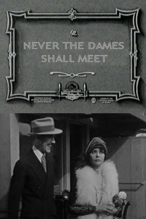 Movie poster for Never the Dames Shall Meet (1927)