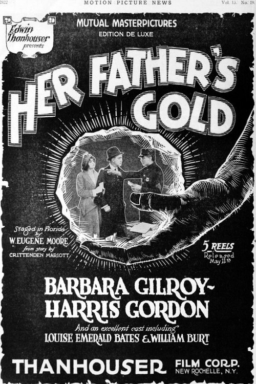 Movie poster for Her Father's Gold (1916)