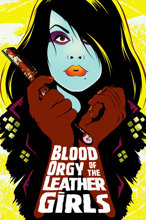 Movie poster for Blood Orgy of the Leather Girls (1988)