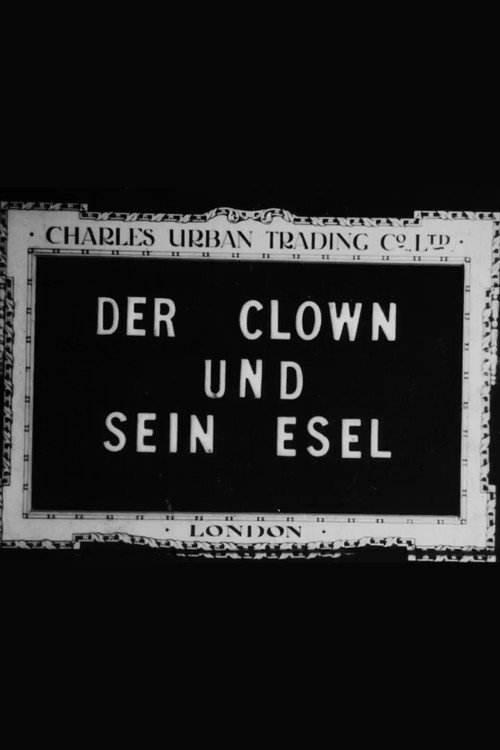 Movie poster for The Clown and His Donkey (1910)