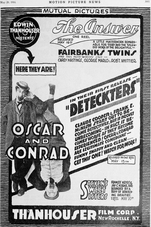 Movie poster for Deteckters (1916)