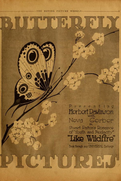 Movie poster for Like Wildfire (1917)