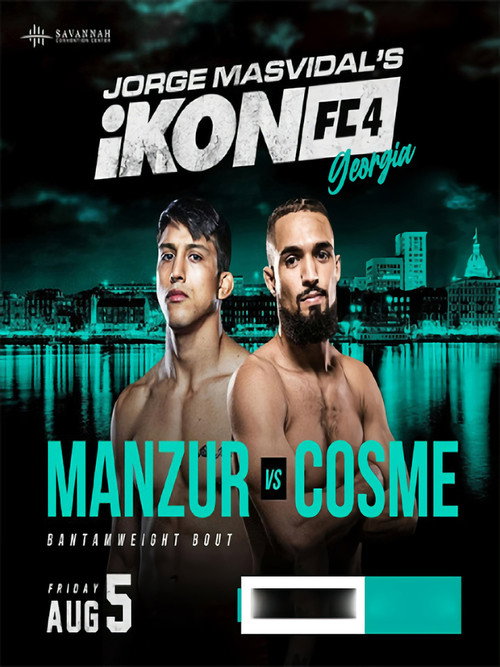 Movie poster for Jorge Masvidal's iKON FC 4: Mansur vs. Cosme (2022)