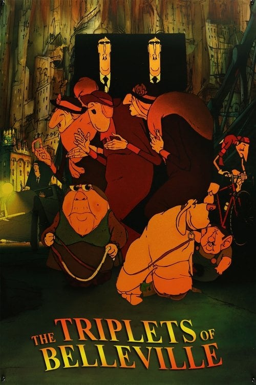 Movie poster for The Triplets of Belleville (2003)