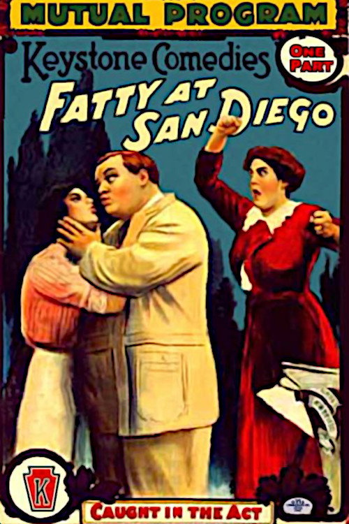 Movie poster for Fatty at San Diego (1913)