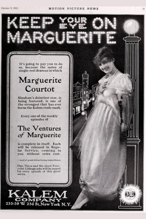 Movie poster for The Ventures of Marguerite (1915)