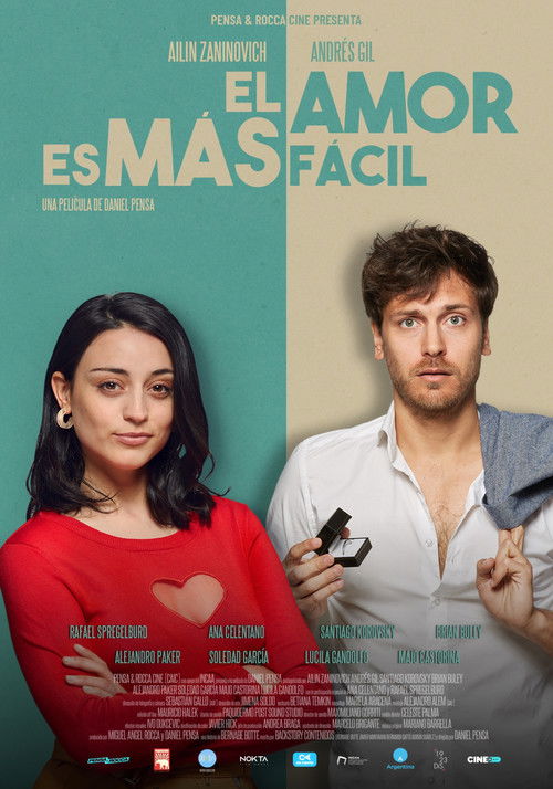 Movie poster for El amor es más fácil (2020)