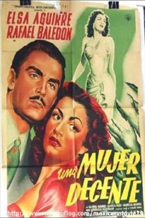 Movie poster for Una mujer decente (1950)