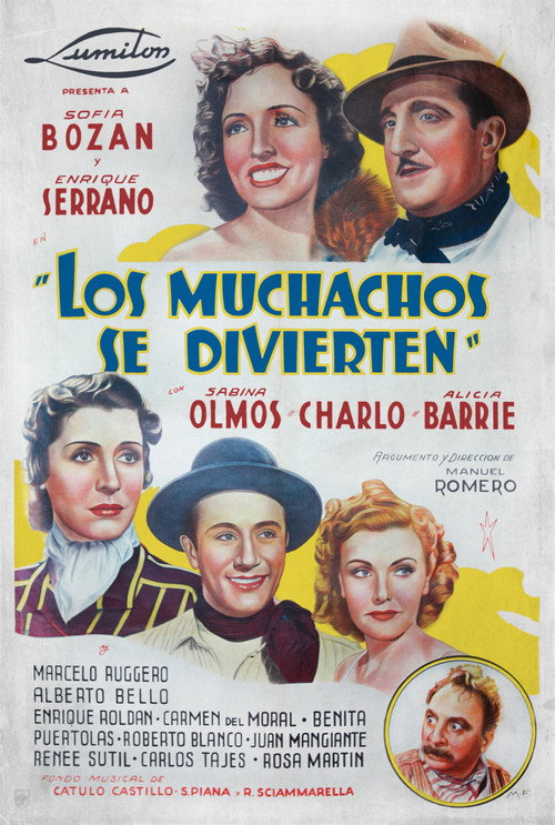 Movie poster for Los muchachos se divierten (1940)