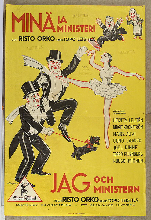 Movie poster for Minä ja ministeri (1934)