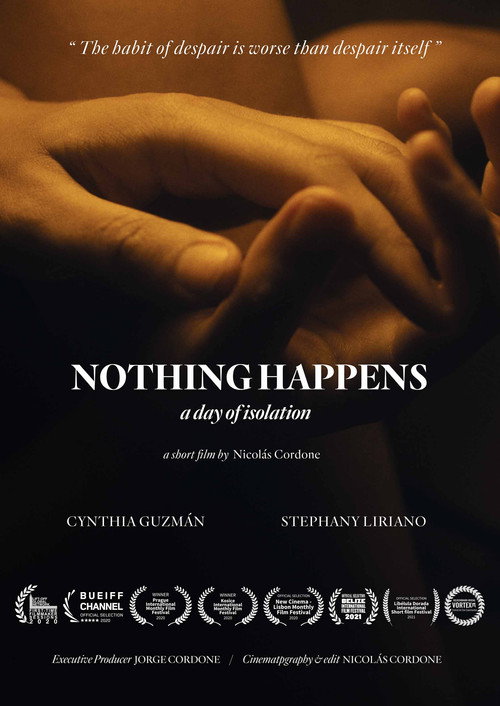 Movie poster for Nothing Happens, a day of isolation (2020)