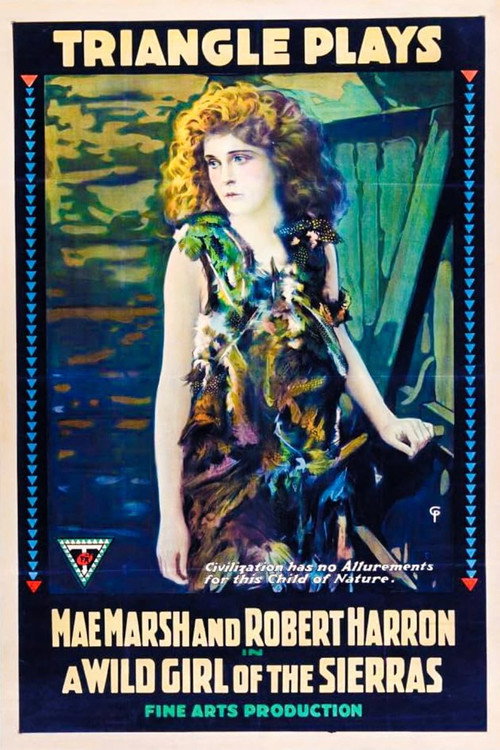 Movie poster for A Wild Girl of the Sierras (1916)