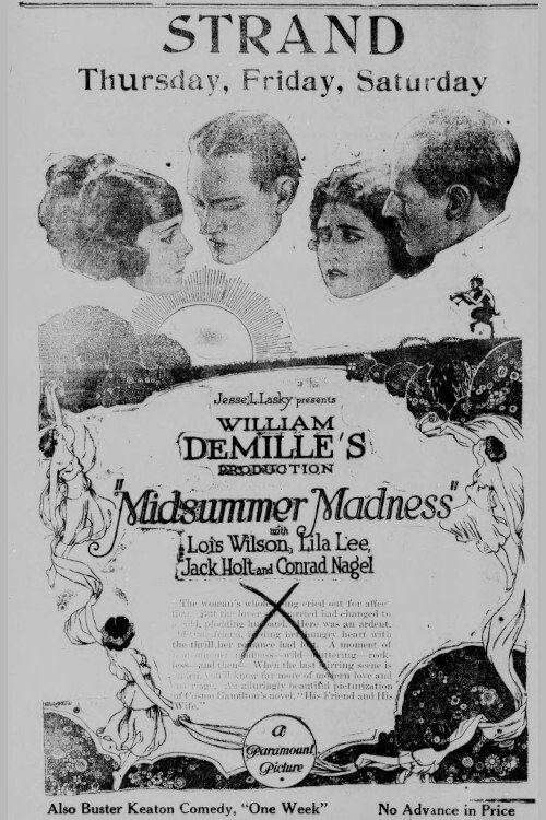 Movie poster for Midsummer Madness (1921)