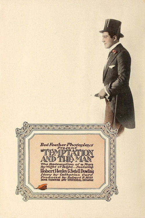 Movie poster for Temptation and the Man (1916)