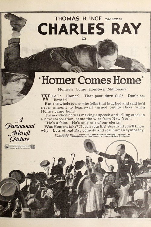 Movie poster for Homer Comes Home (1920)