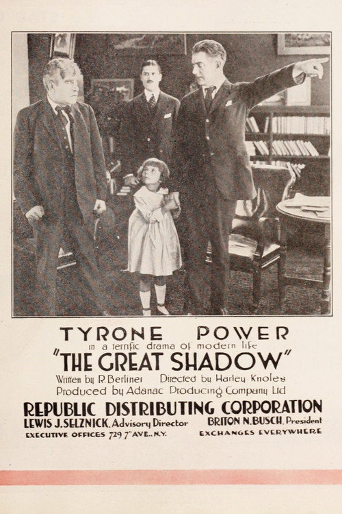 Movie poster for The Great Shadow (1920)