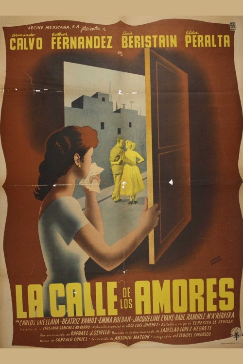 Movie poster for La calle de los amores (1954)