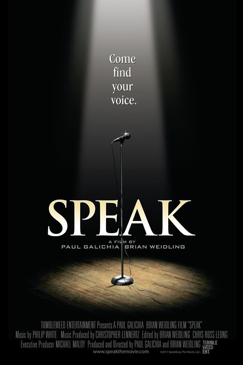 Movie poster for Speak (2012)