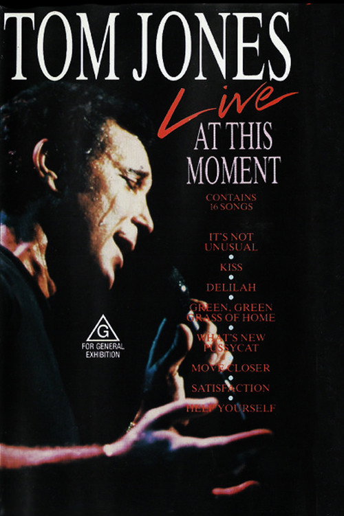 Movie poster for Tom Jones – Live At This Moment (1990)