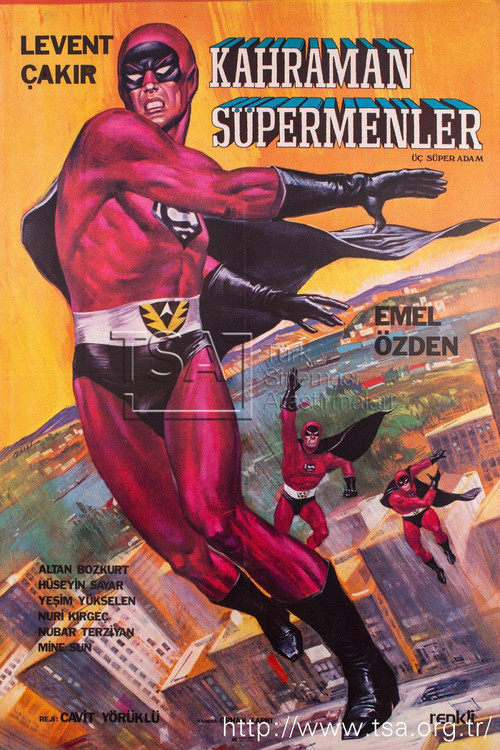 Movie poster for Three Supermen and Mad Girl (1973)