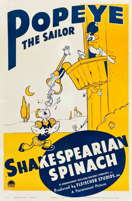 Movie poster for Shakespearian Spinach (1940)