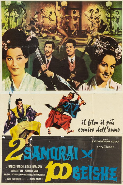 Movie poster for 2 samurai per 100 geishe (1962)