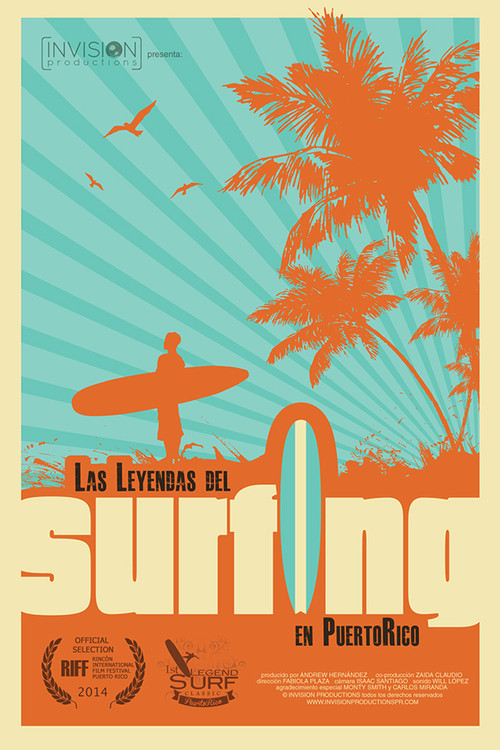 Movie poster for Las leyendas del surfing en Puerto Rico (2014)