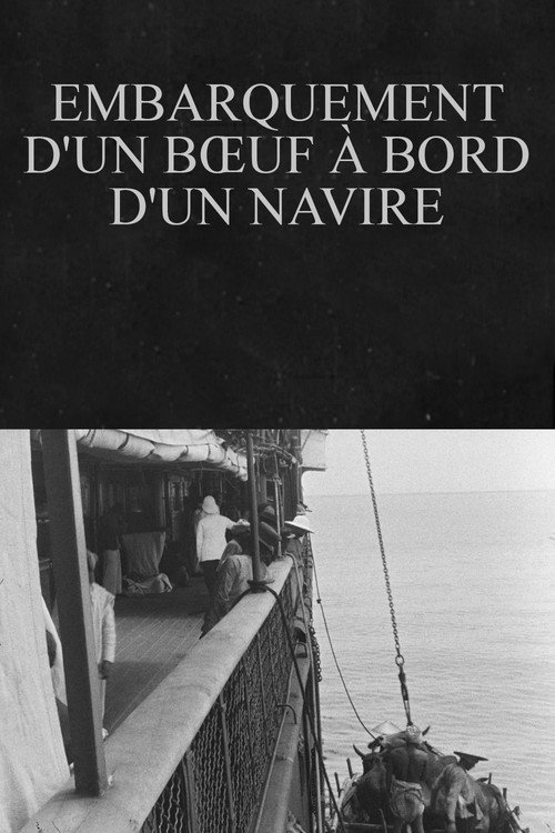 Movie poster for Embarquement d'un bœuf à bord d'un navire (1899)