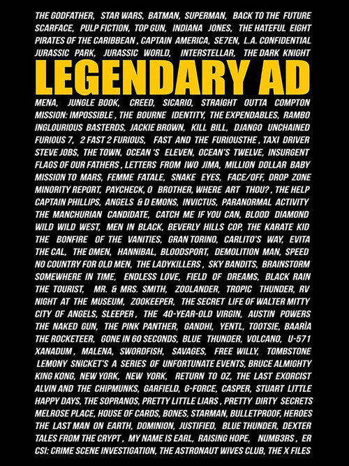 Movie poster for Legendary AD (2016)