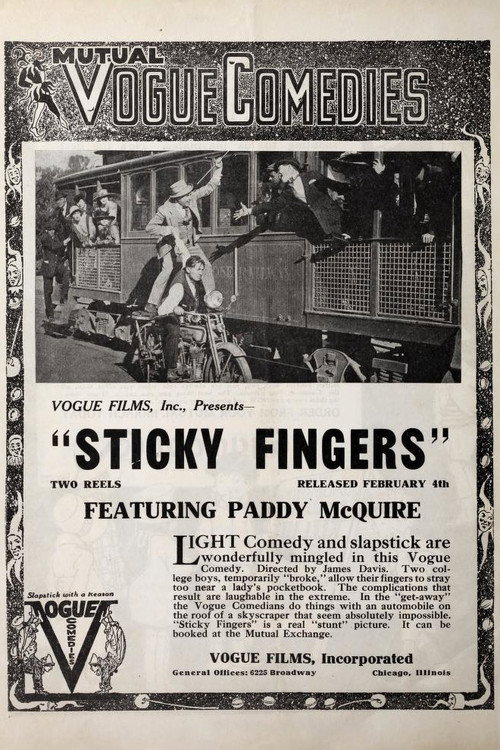 Movie poster for Sticky Fingers (1917)