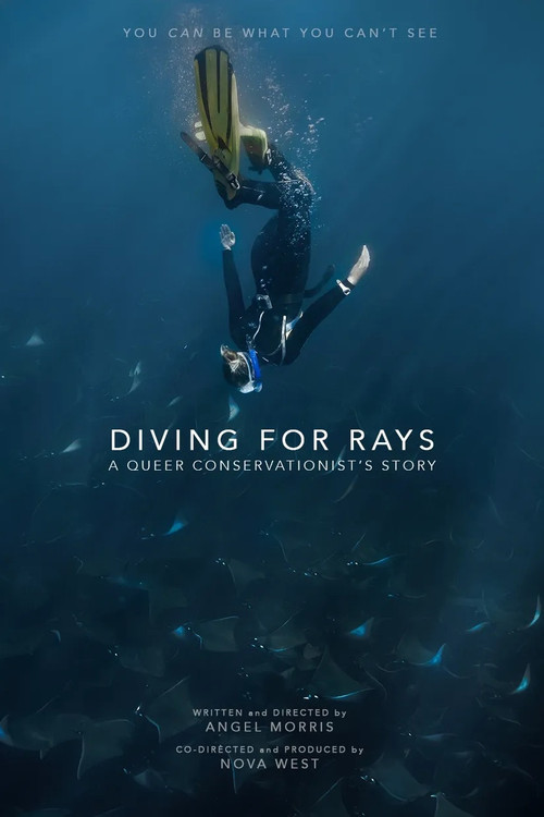 Movie poster for Diving for Rays: A Queer Conservationist's Story (2023)