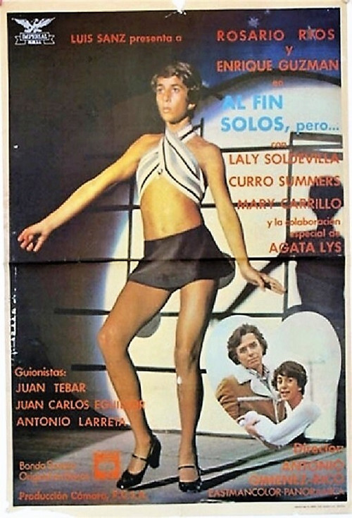 Movie poster for Al fin solos, pero... (1976)