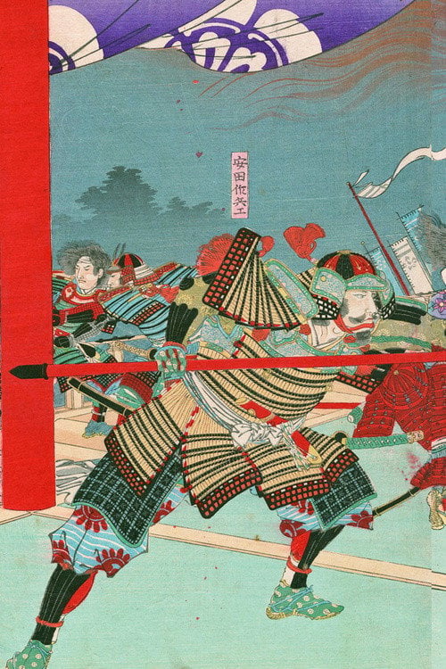 Movie poster for Battle at Honnôji Temple (1908)