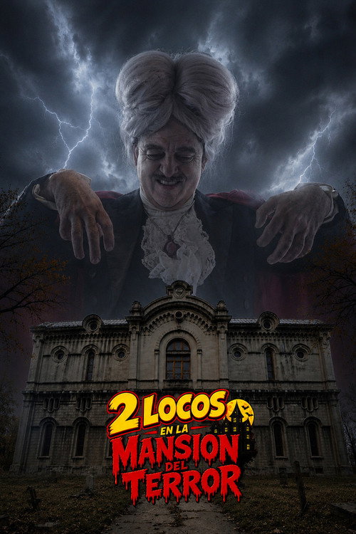 Movie poster for 2 locos en la mansión del terror