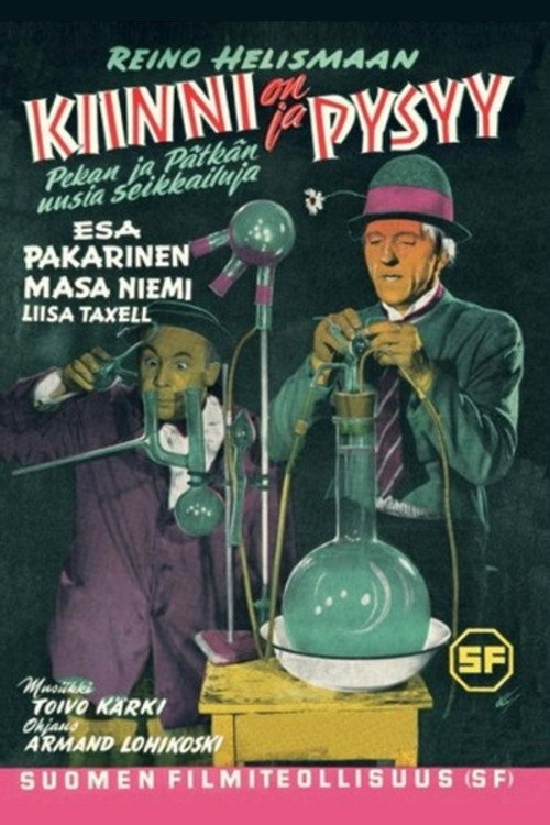 Movie poster for Kiinni on ja pysyy (1955)