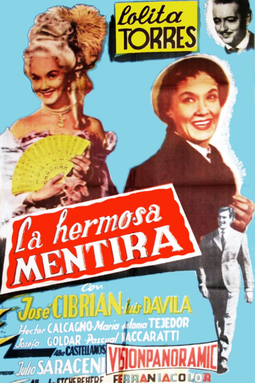 Movie poster for La hermosa mentira (1958)