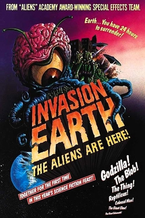 Movie poster for Invasion Earth: The Aliens Are Here (1988)