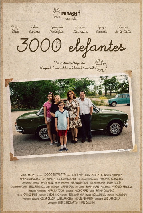 Movie poster for 3000 elefantes (2024)