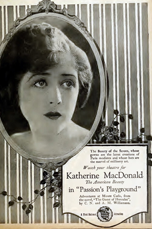 Movie poster for Passion's Playground (1920)