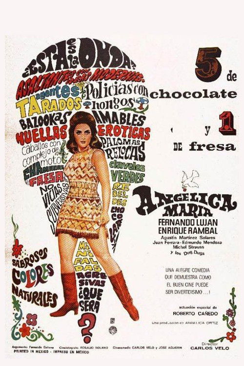 Movie poster for 5 of Chocolate and 1 of Strawberry (1968)