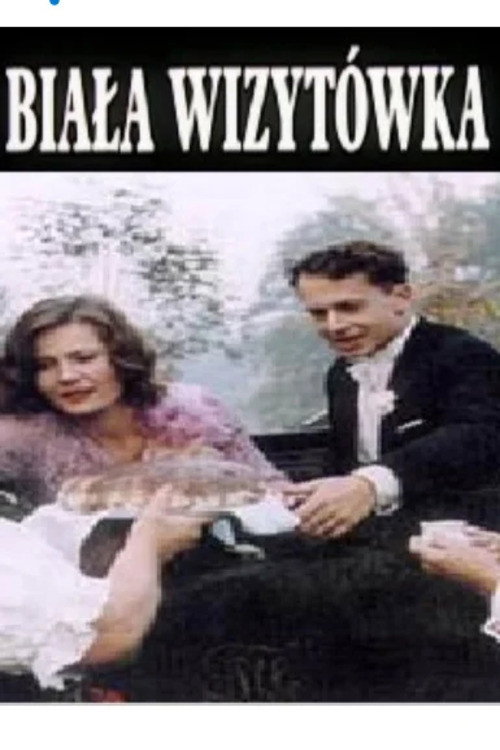 Biała wizytówka poster