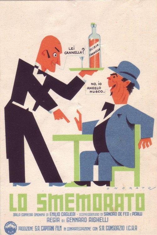 Movie poster for Lo Smemorato (1936)