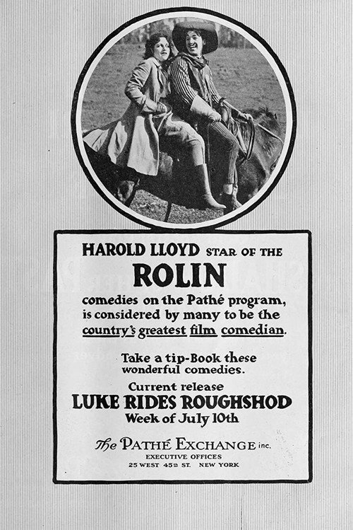 Movie poster for Luke Rides Roughshod (1916)
