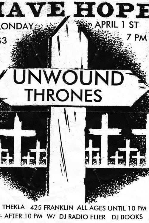 Movie poster for Unwound: Last Show in Thekla, Olympia, Washington 2002 (2002)